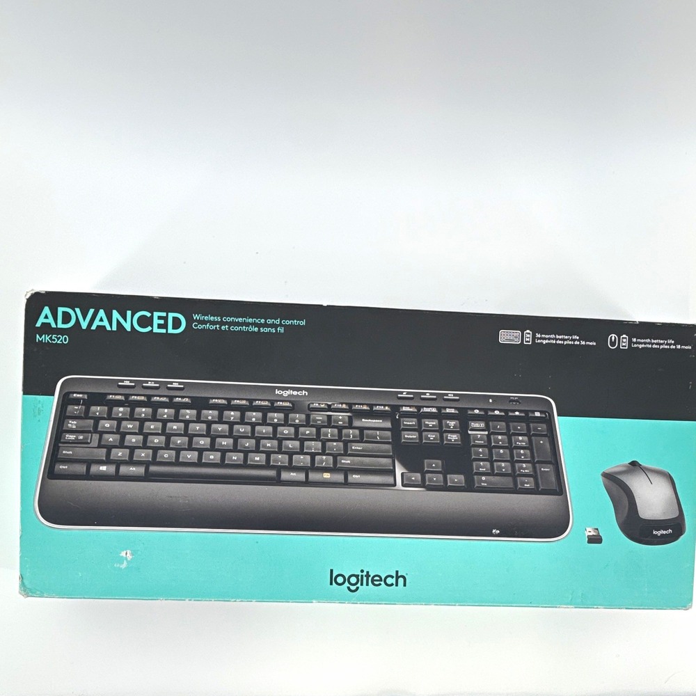 Logitech MK520 Wireless Keyboard No mouse No Dongle Can be used for parts